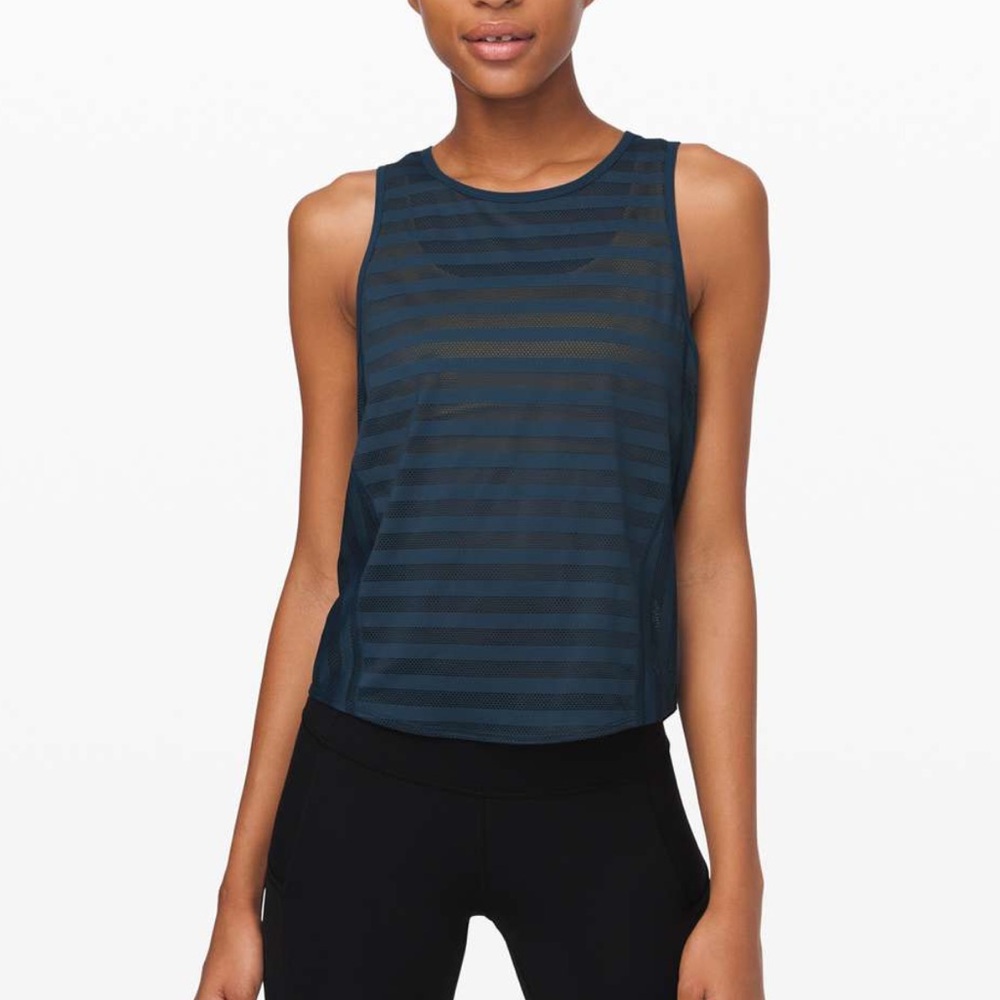 lululemon athletica “night diver” Off and Running Tank